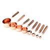Kitchen Baking Measuring Cup Set Of 4 Measuring Spoon Set Of 4 Thickened Copper-plated Measuring Spoon