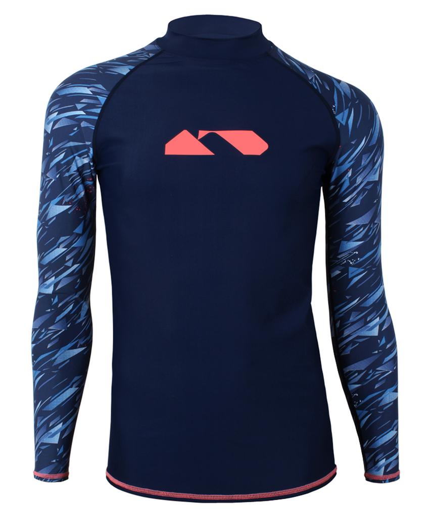Nigseuwon Men'S Rash Guard Top Swimwear Nsm-Rg317Ny