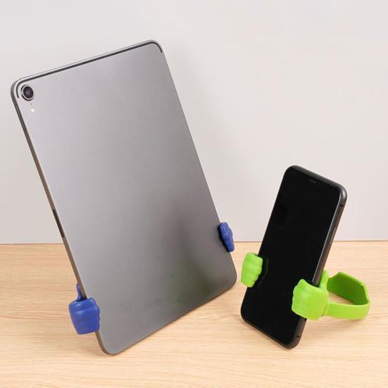 12Pcs Mobile Phone Holder Adjustable Thumbs-up Stand for Phone And Tablet Soft Plastic Desktop Holder for Vertical And Horizontal Viewing Flexible