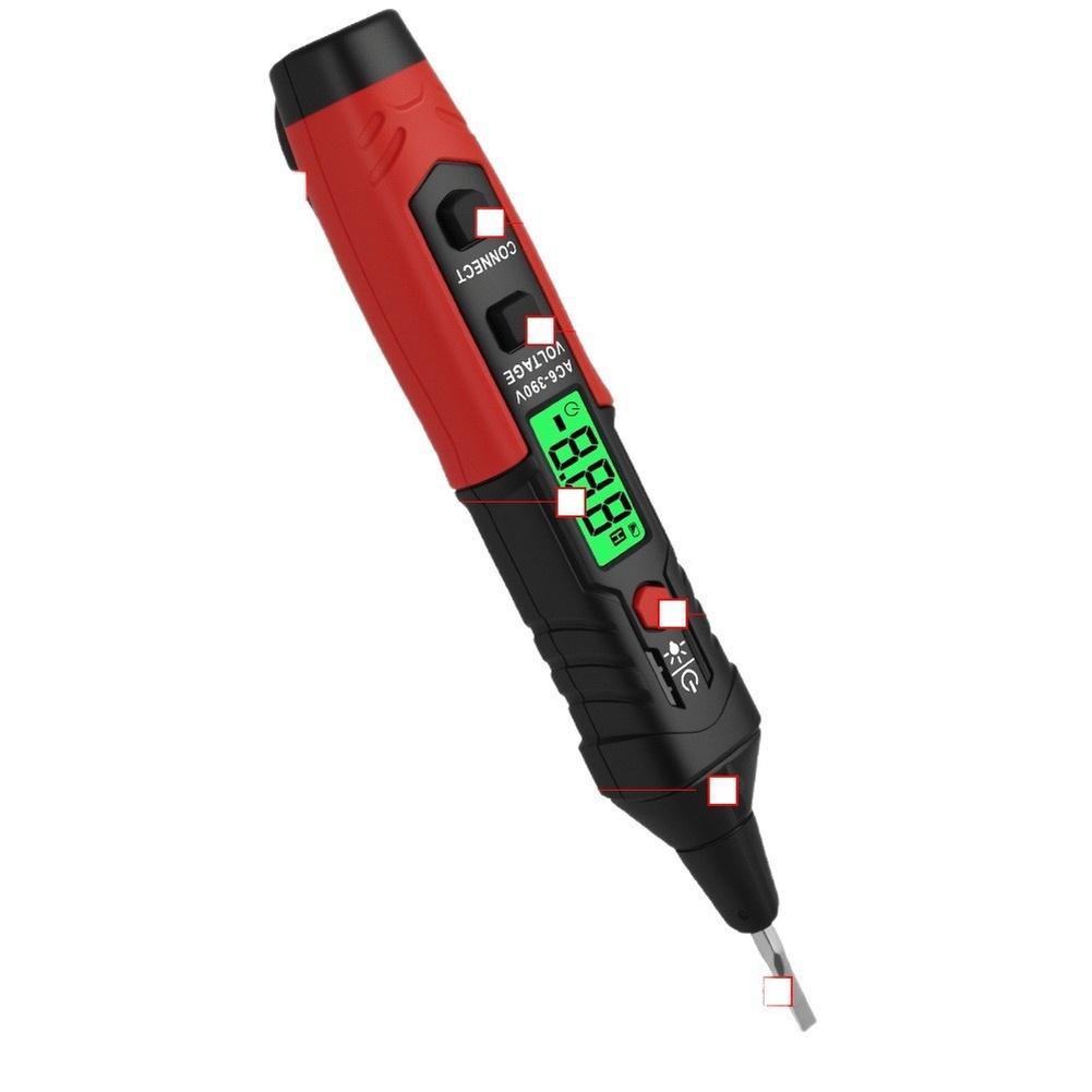HT96A Digital Voltage Tester for Electrical Use with Voice Broadcast NCV Detection Line Continuity Testing and LED Flashlight