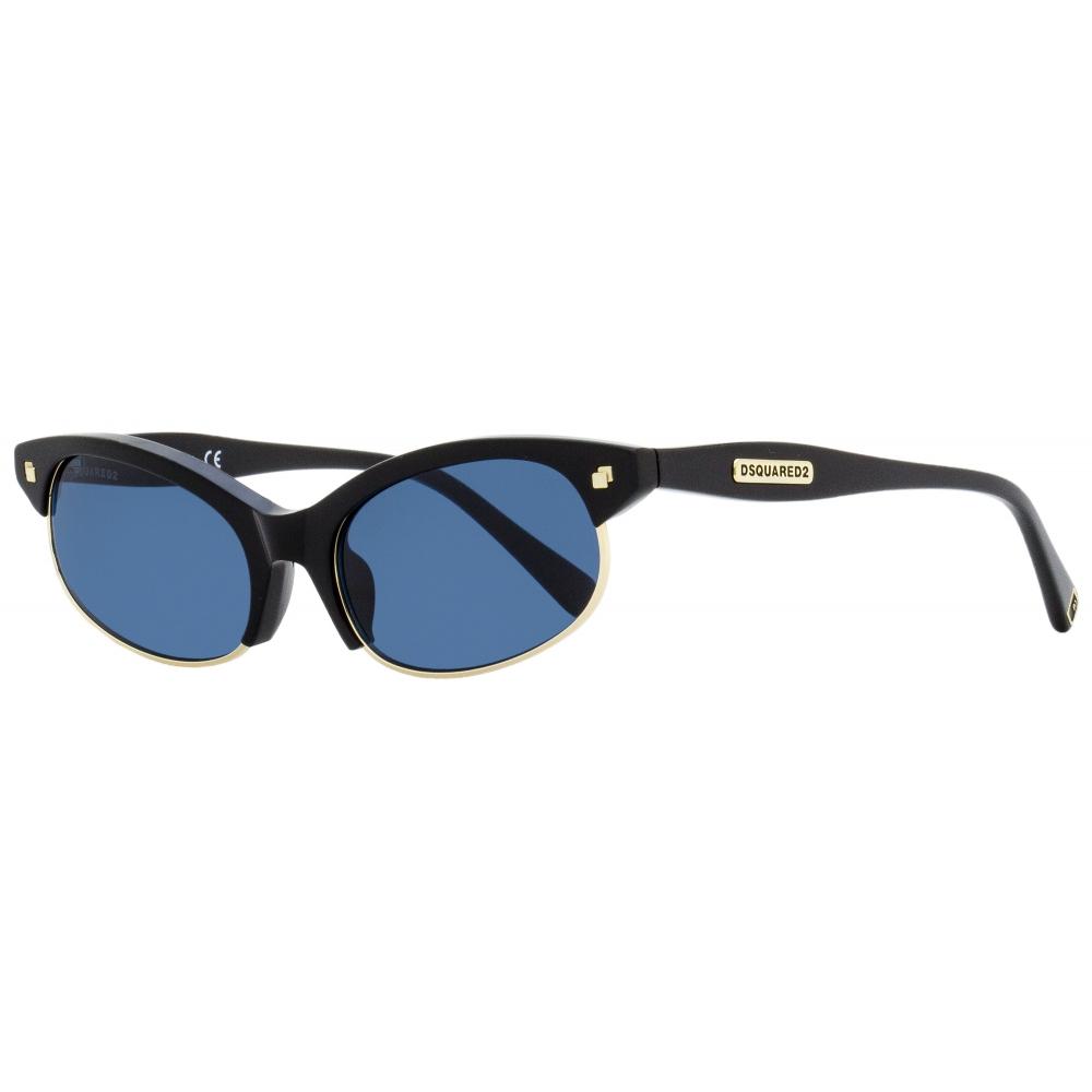 DSquared2 Women S Freddy SunglaSSeS Dq0368 01v Black Gold 51mm 01v