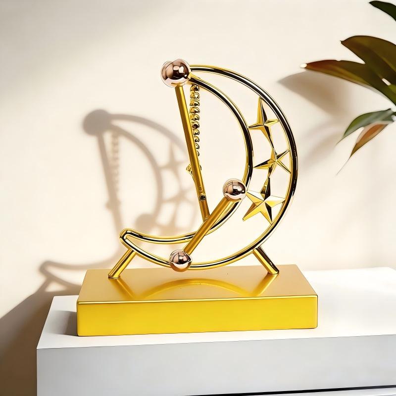 Небесный Хаотичный Орнамент: Вечный двигатель с левитирующими качелями для домашнего декора