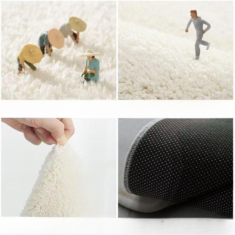 Роскошные мягкие мохнатые коврики из микрофибры, коврик для ванной, противоскользящий коврик для ванной комнаты в туалете, абсорбирующий меховой коврик для ванной комнаты
