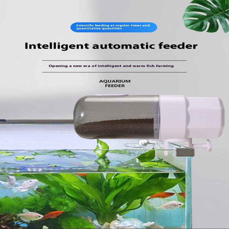 Автоматическая кормушка для аквариума Регулируемый дозатор корма для рыб Большая вместимость Аквариум 3 режима Кормушка для рыб Умный таймер Большая вместимость