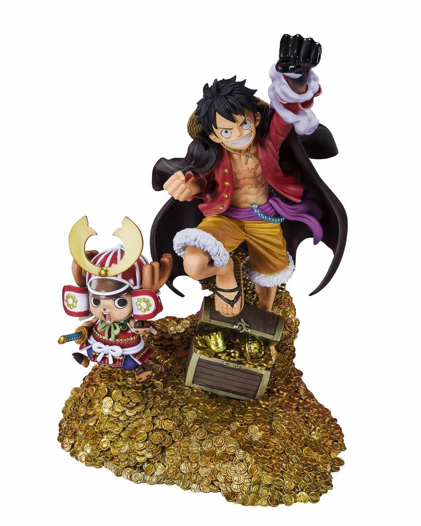TAMASHII NATIONS Figuarts ZERO ONE PIECE Monkey Luffy WT100 Commemorative Original Illustration by Eiichiro Hundred Great Pirate 190mm ABS PVC
