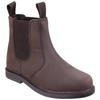 Childrens/Kids Pull On Leather Ankle Boots