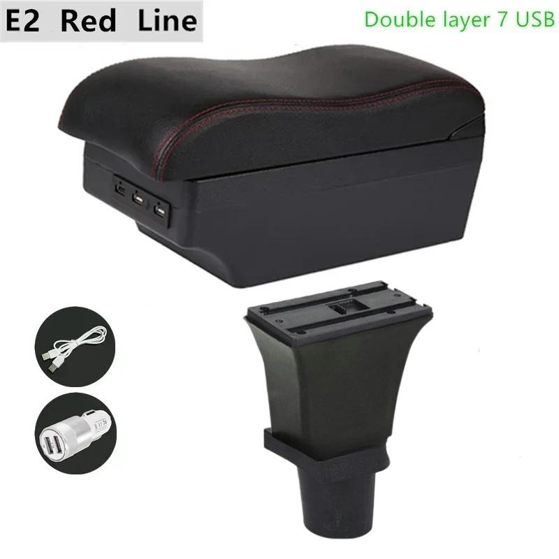 Car Armrest Box for Kia Picanto Special Retrofit Parts Center Storage Box with USB LED Light Accessories