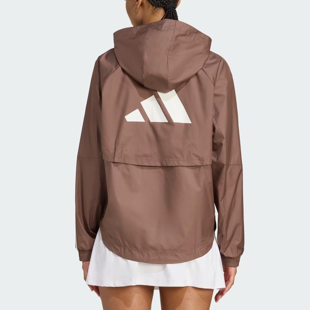 Adidas Ветровка Wind.RDY Hyperglam Свободного кроя Ветрозащитная Дышащая Удобная Куртка на молнии с рукавами «летучая мышь» и длинными рукавами Женская куртка JX7381