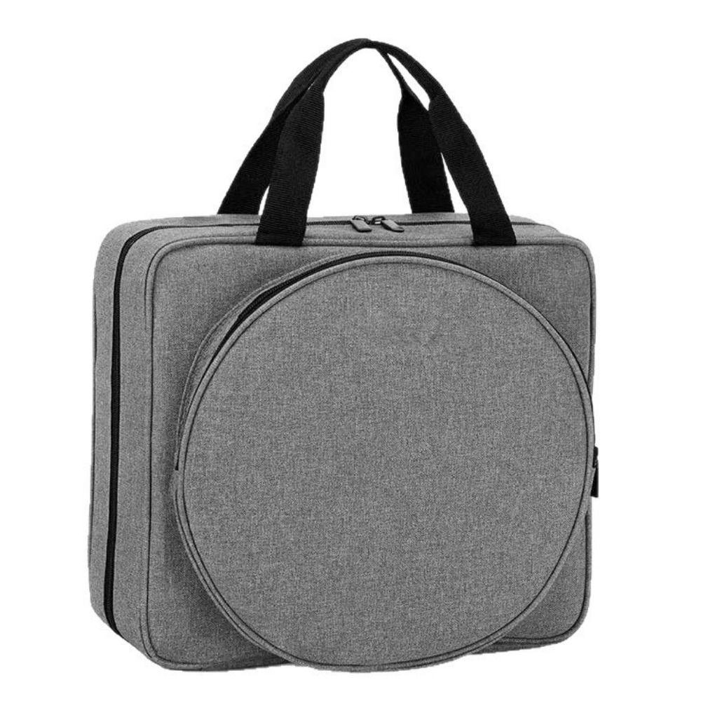 Portable Crochet Storage Bag Padded Interior Embroidery Project Bag Floss Threads Organizer