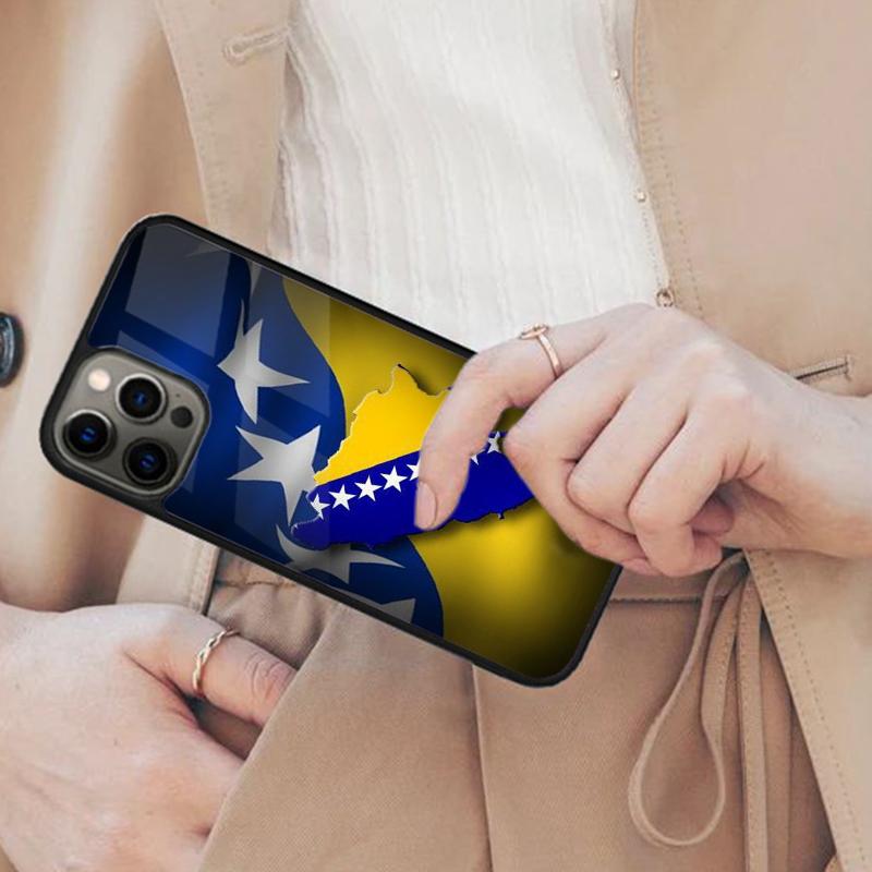 Чехол для телефона с магнитом Bosna Splash, флаг Боснии, для APPLE iPhone 17 Air 16 14 13 12 Pro Max 15 Plus, поддержка беспроводной зарядки MagSafe