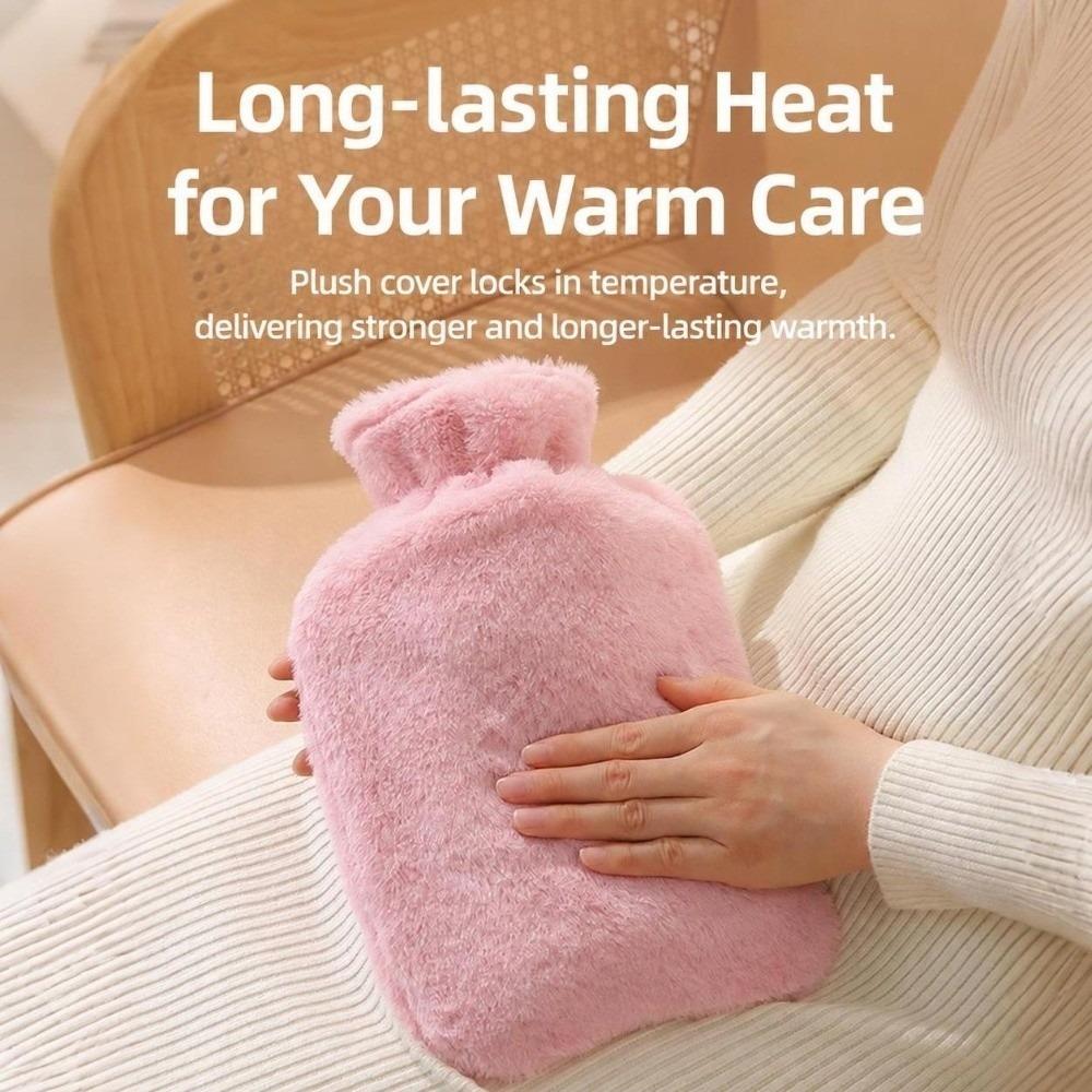1000ml/2000ml Hot Water Bag Leak-proof Warm Water Bag Thickened Warm Compress Heater Winter