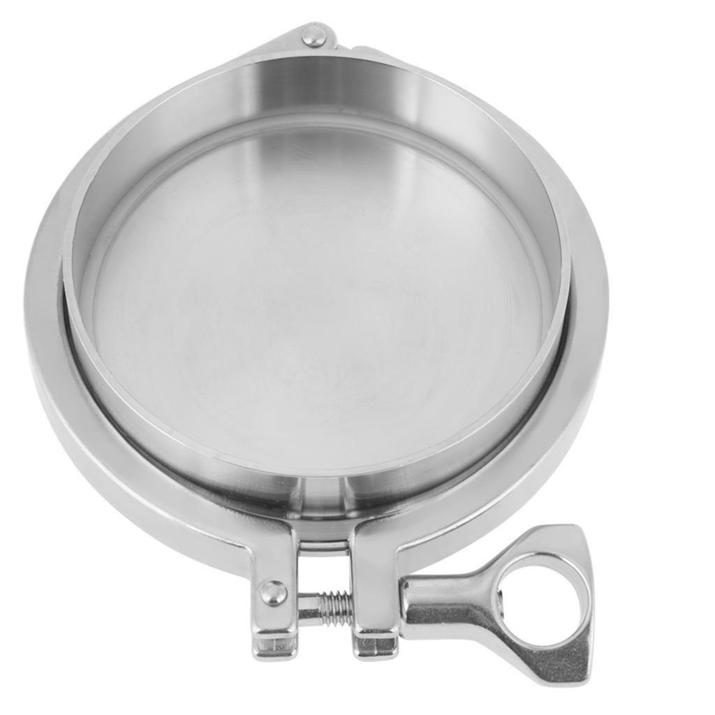 1 Set Stainless Steel Sanitary Pipe Fittings 102mm 4" End Cap Weld Ferrule Clamp Gasket