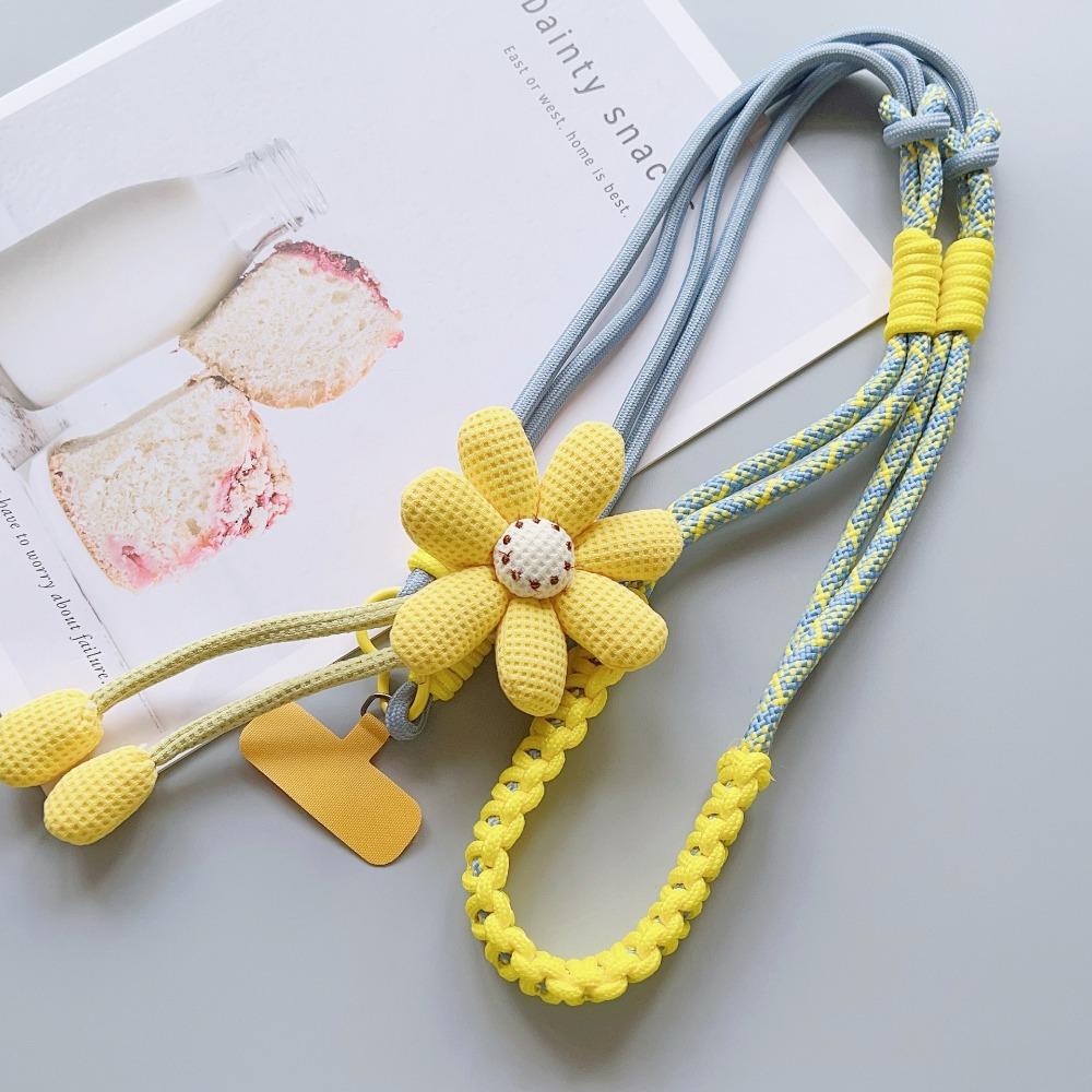 Detachable Crossbody Phone Strap Flower Phone Neck Straps Mobile Phone Lanyard Hanging Ornaments