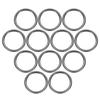 32pcs Buckles Inner Diameter Thickness Zinc Alloy Opening Clasp Clips for Craft Key Ring Bag Strap Belt DIY Accessories Gun Black O-Ring