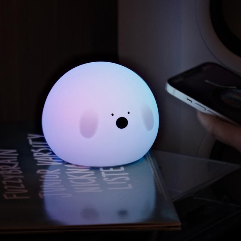 Bo Bao Aurora USB-перезаряжаемый силиконовый ночник с двухскоростным таймером