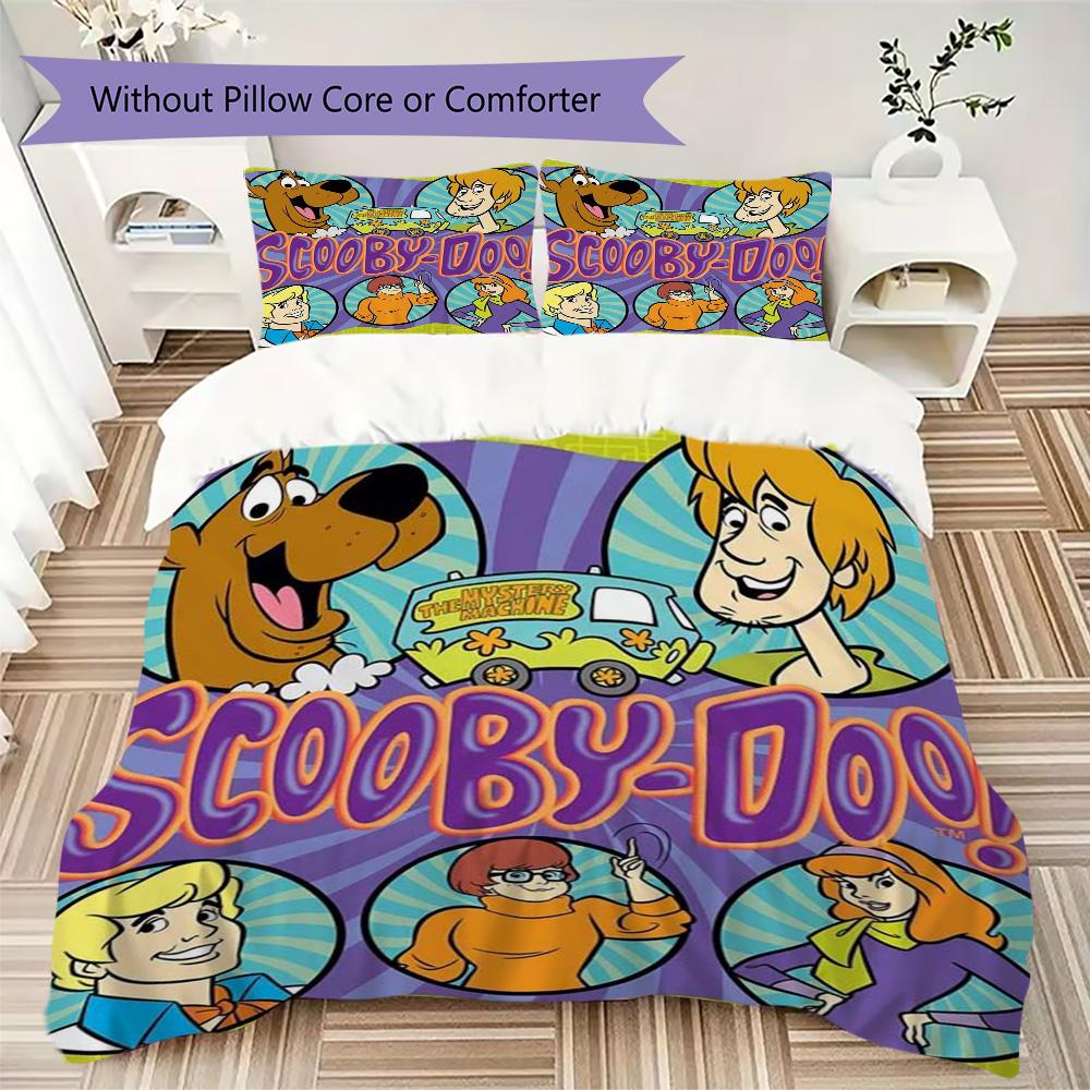 Halloween fantasy comedy adventure cartoon movie Scooby-Doo provides comfortable bedding covers and pillowcases for home use (without core) K15