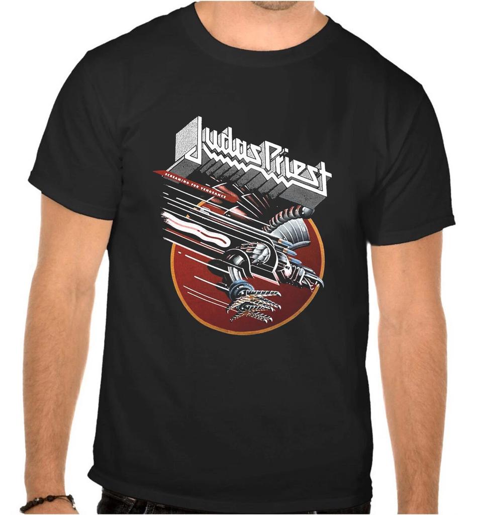 Judas Priest Rock Music Logo Black T-Shirt -1064