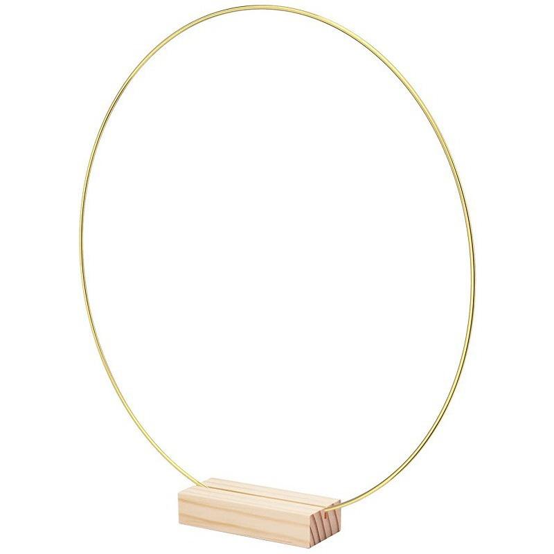 1PC Iron Hoops DIY Craft Metal Ring Black Wedding Wreath Handmade Iron Flower Rings Gold Party Decoration