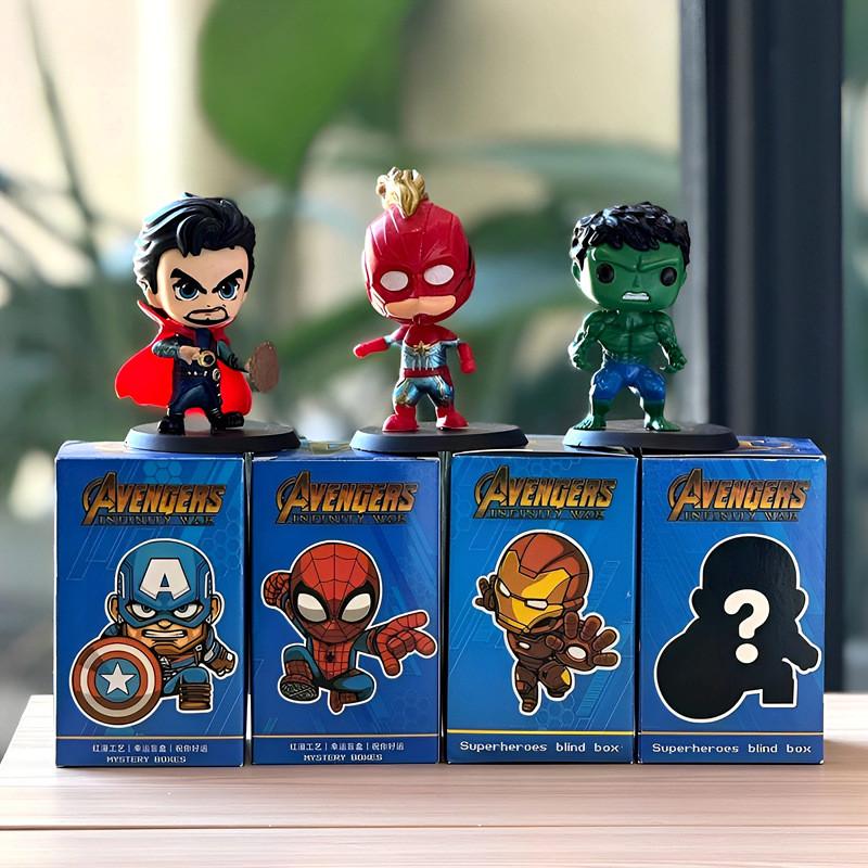 Marvel The Avengers Superhero Pvc Statues With Display Box For Kids And Fans