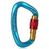 25KN Professional Climbing Carabiner Screw Locking Gate Carabiner Heavy Duty D-shape Climbing