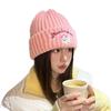 Cute Cartoon Puppy Hat for Women Korean Version New Autumn and Winter Embroidered Knitted Woolen Hat for Men  Warm and Versatile