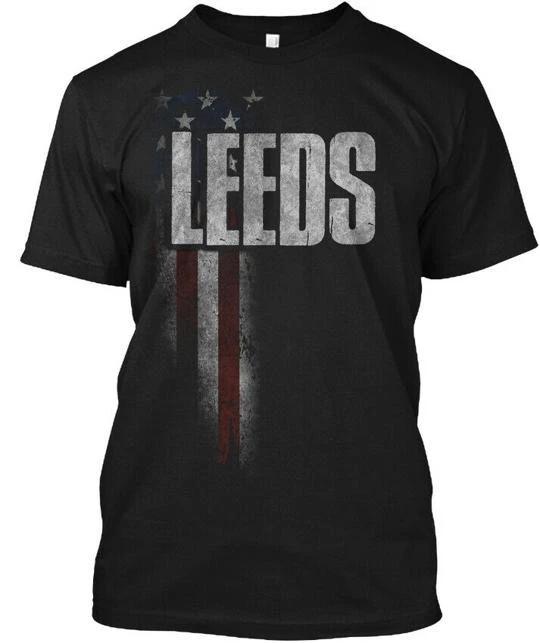 Супермягкая футболка Leeds Family с американским флагом, сделано в США, размеры от S до 5XL