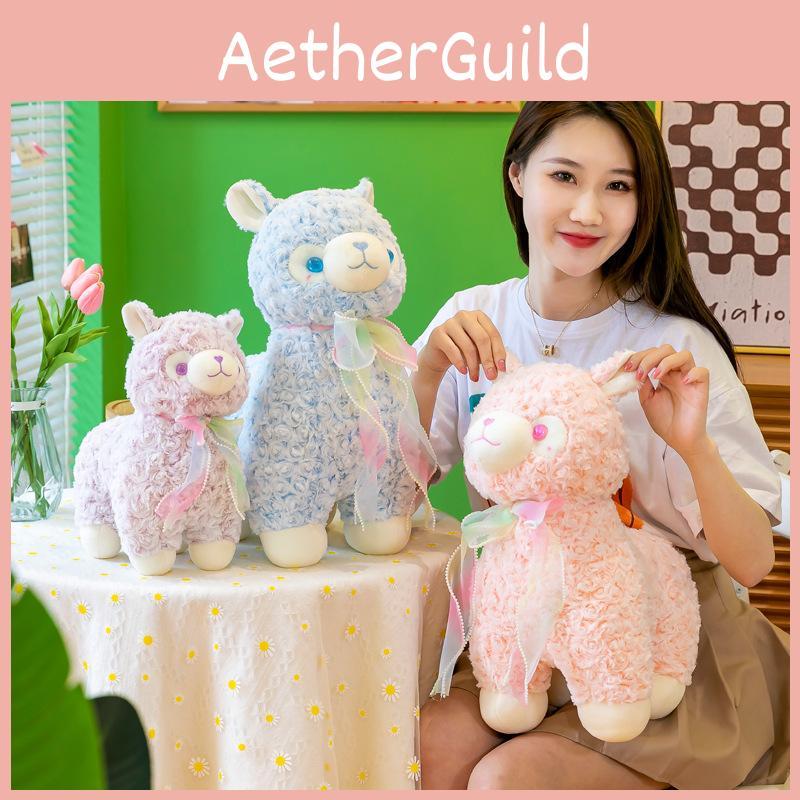 Милая плюшевая игрушка лама альпака для девочек, подарок на день рождения, мультяшная овечка, мягкая подушка-игрушка