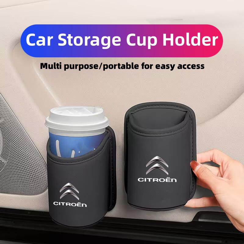 Car Cup Holder Storage Bin Rack Water Cup Box Organizer Pocket For Citroen C4 C3 C5 C1 C2 C6 C4L DS3 DS4 Berlingo Picasso Jumper aiu256
