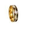Jiu Zi Li Huo Dragon and Phoenix Titanium Steel Couple Rings - 25th Anniversary Edition