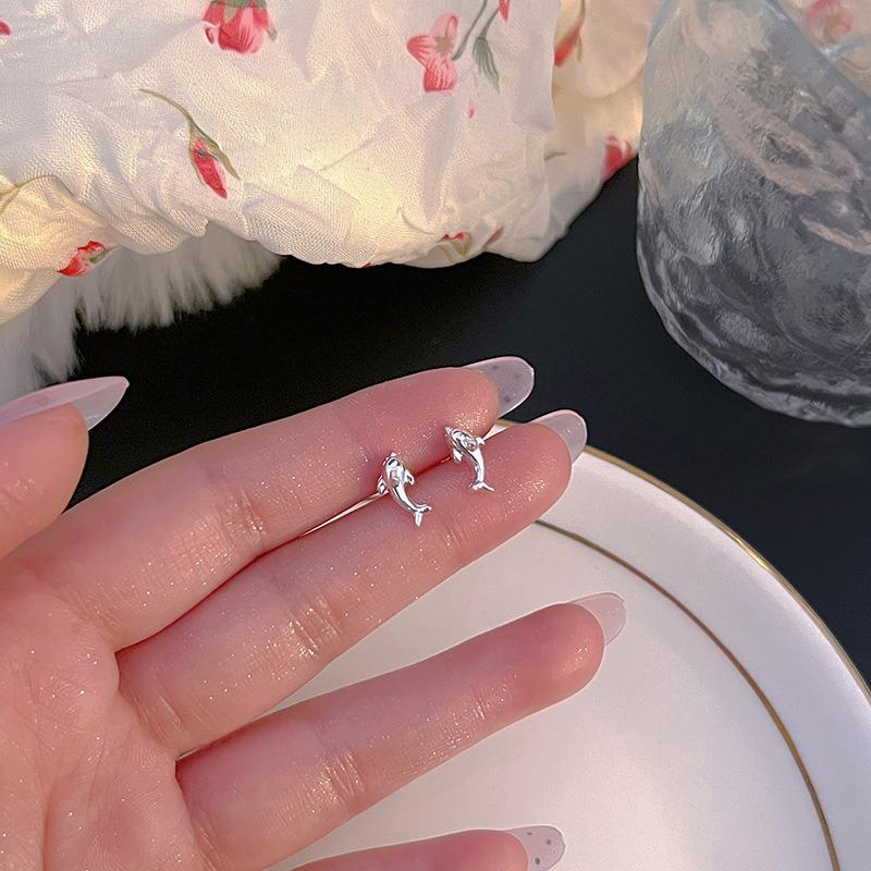 Иглы для ушей из стерлингового серебра S925, новые темпераментные простые и маленькие серьги-пусеты, женские серьги, серьги для пирсинга ушей, серьги, предотвращающие блокировку, ювелирные изделия