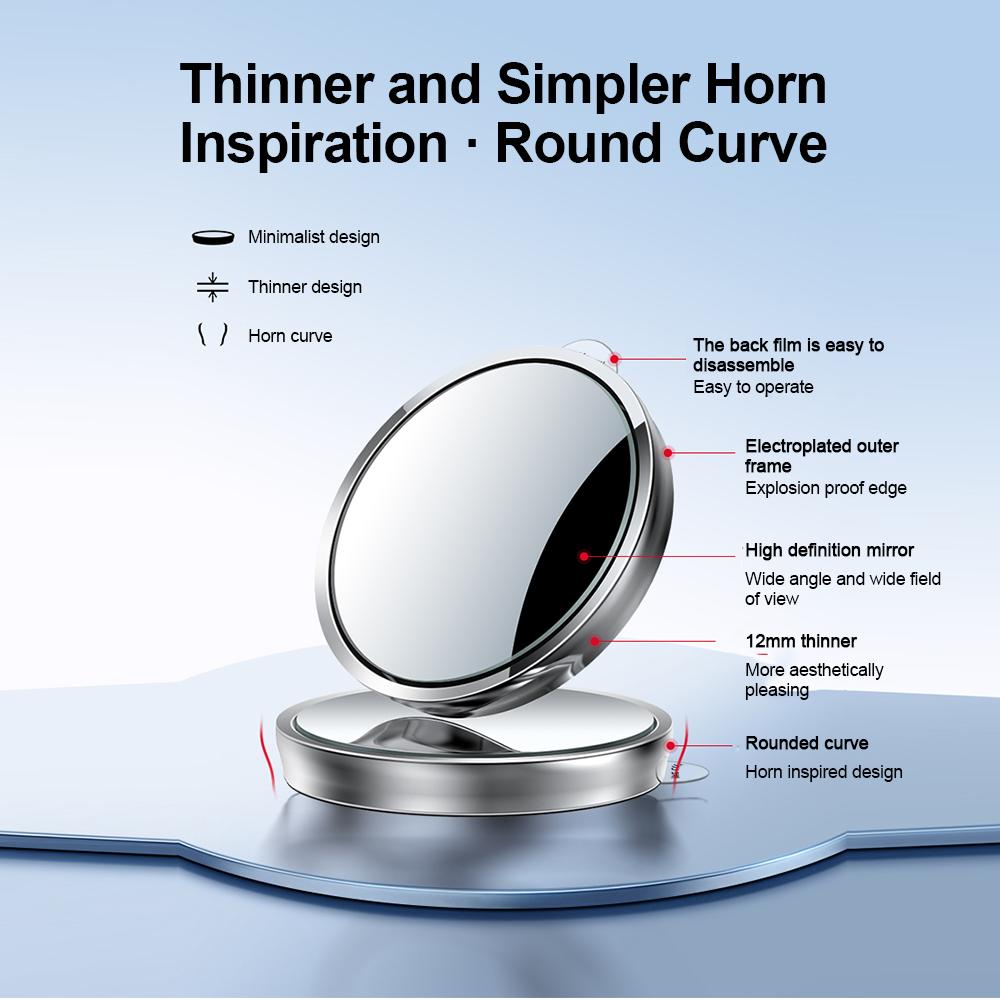 2 шт. Автомобильное зеркало HD Зеркало слепых зон Автомобильное зеркало заднего вида Регулируемое 360 градусов широкоугольное дорожное парковочное ассистент Выпуклое зеркало