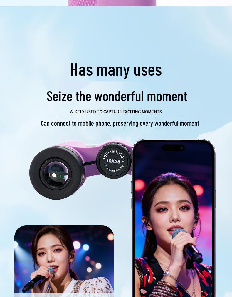 Kids' Tiger Shark 10X25 HD Outdoor Binoculars