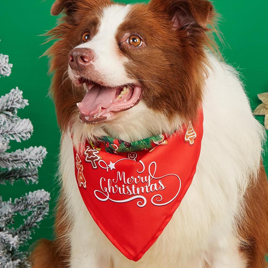 The Hot-Selling Christmas Dog Bandana: Festive Pet Scarf & Bib