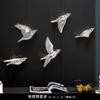 Миниатюрные фигурки в виде белых птиц, настенные наклейки, 3D-наклейки в виде птиц, декор для сада, гостиной, детской комнаты, фигурка