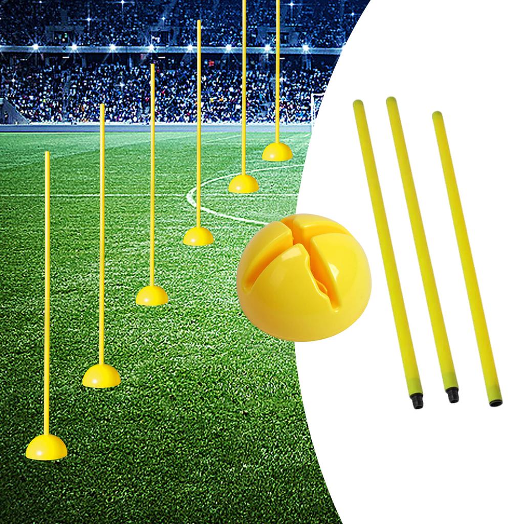 Soccer Agility Pole Adjustable Soccer Training Hurdles Speed Trainning Equipment Supplies for Playground Football Backyard