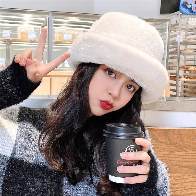 Горячая Мода Шапки из Искусственного Кроличьего Меха Супер Мягкая Женская Зимняя Шапка Хлопковая Подкладка Теплая Русская Мода Лыжные Шапки Плюшевый Однотонный