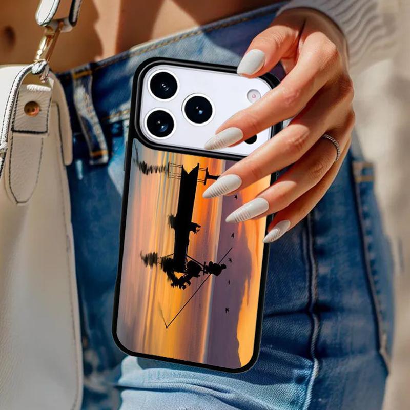Fishing Fisherman Phone Case For iPhone 17 Air 14 15 13 12 Max Cover For Apple 14 15 16 16e 11 Pro Max Plus Coque