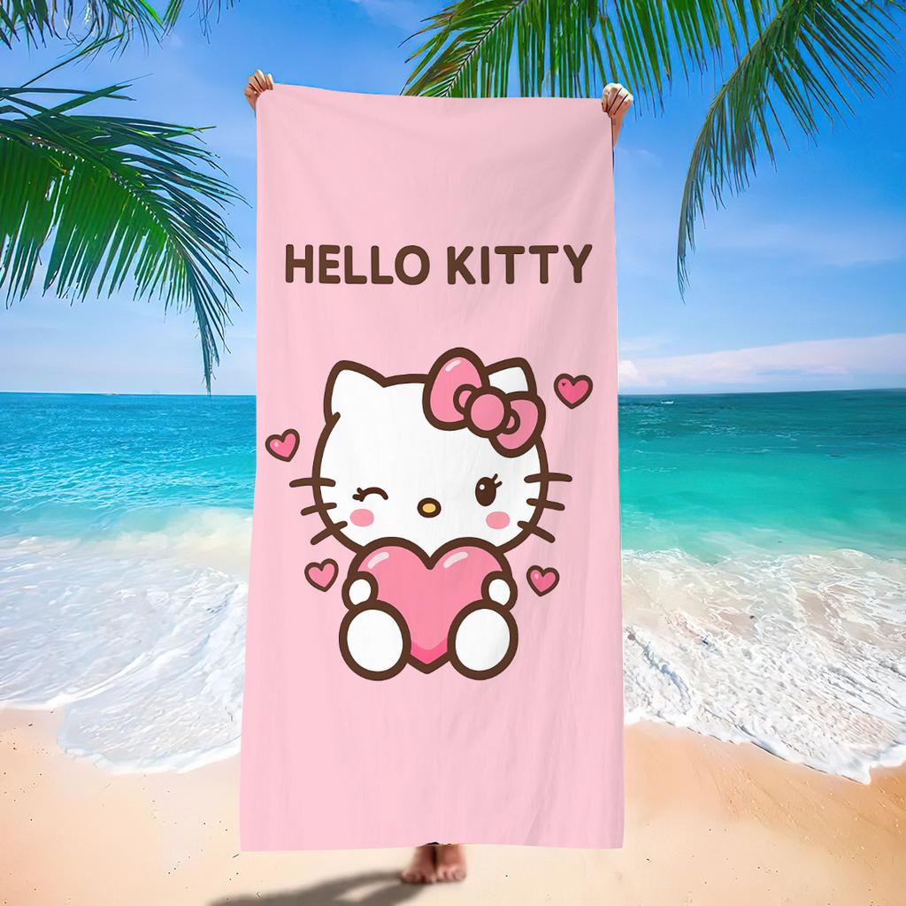 Cute Cartoon Printed Microfiber Beach Towel Quick Dry Soft Absorbent Bath Towel For Seaside