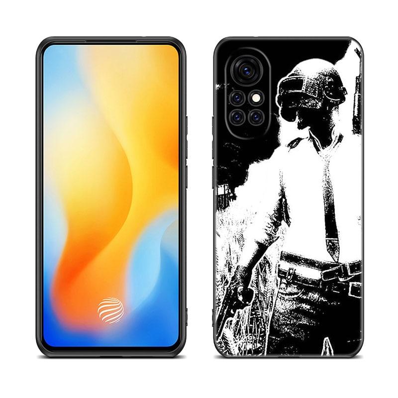 Чехол для игры Pubg для Huawei NOVA 8 9 Pro 8i 7i 7SE Y60 5T Mate 40 30 20 10 Lite Honor 50 30 Premium Pro Plus 30S, черный мягкий чехол