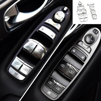 Кнопка подъема дверного окна, стекла, декоративная наклейка, накладка для Infiniti Q50 Q50L Q70 QX50 QX60, интерьер