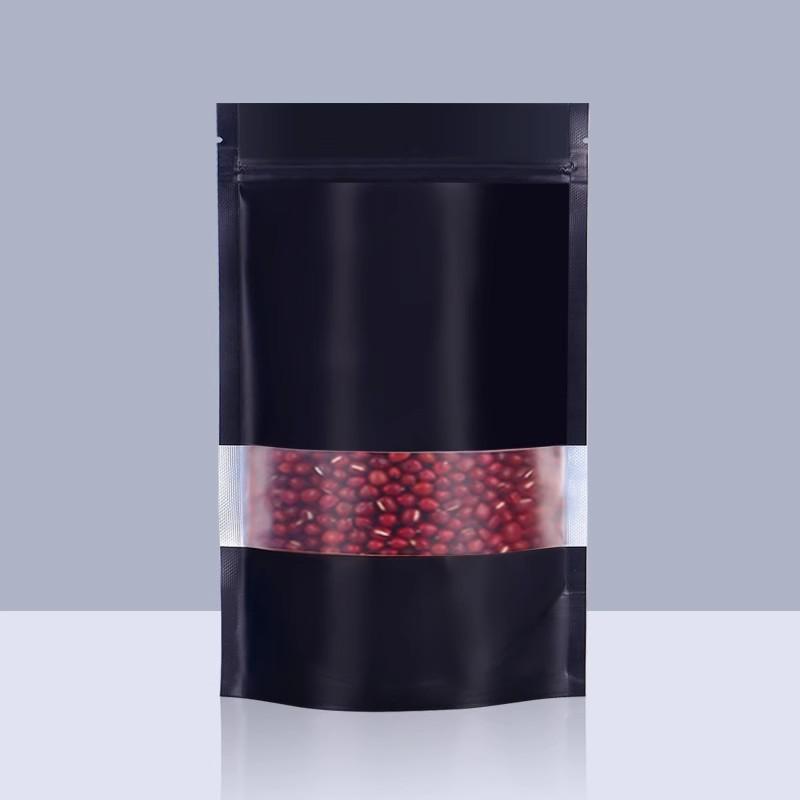 100 шт., самонесущий мешок из алюминиевой фольги с цветным окном, толстый водонепроницаемый герметичный пакет, упаковочный мешок для сухофруктов, закусок