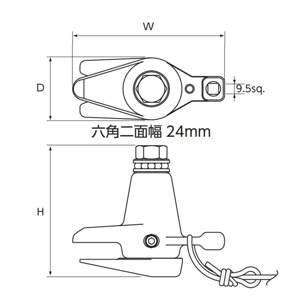 Kyoto Machinery Tools Tie Rod End Separator AS201 (KTC)