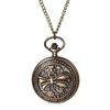 Карманные часы Dragonfly Analog Antique Pocket Watch Подвеска на цепочке из бронзы Подарок на день рождения, Рождество Водонепроницаемые - Детские
