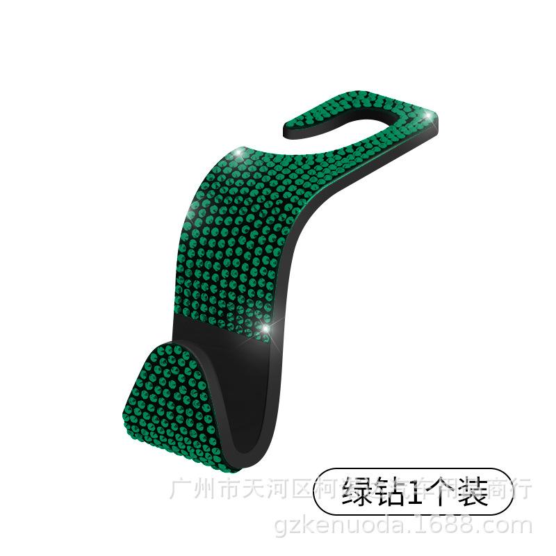 Универсальный крючок для спинки автомобильного сиденья, вешалка со стразами, универсальная подставка для спинки, держатель для хранения, аксессуары для салона автомобиля