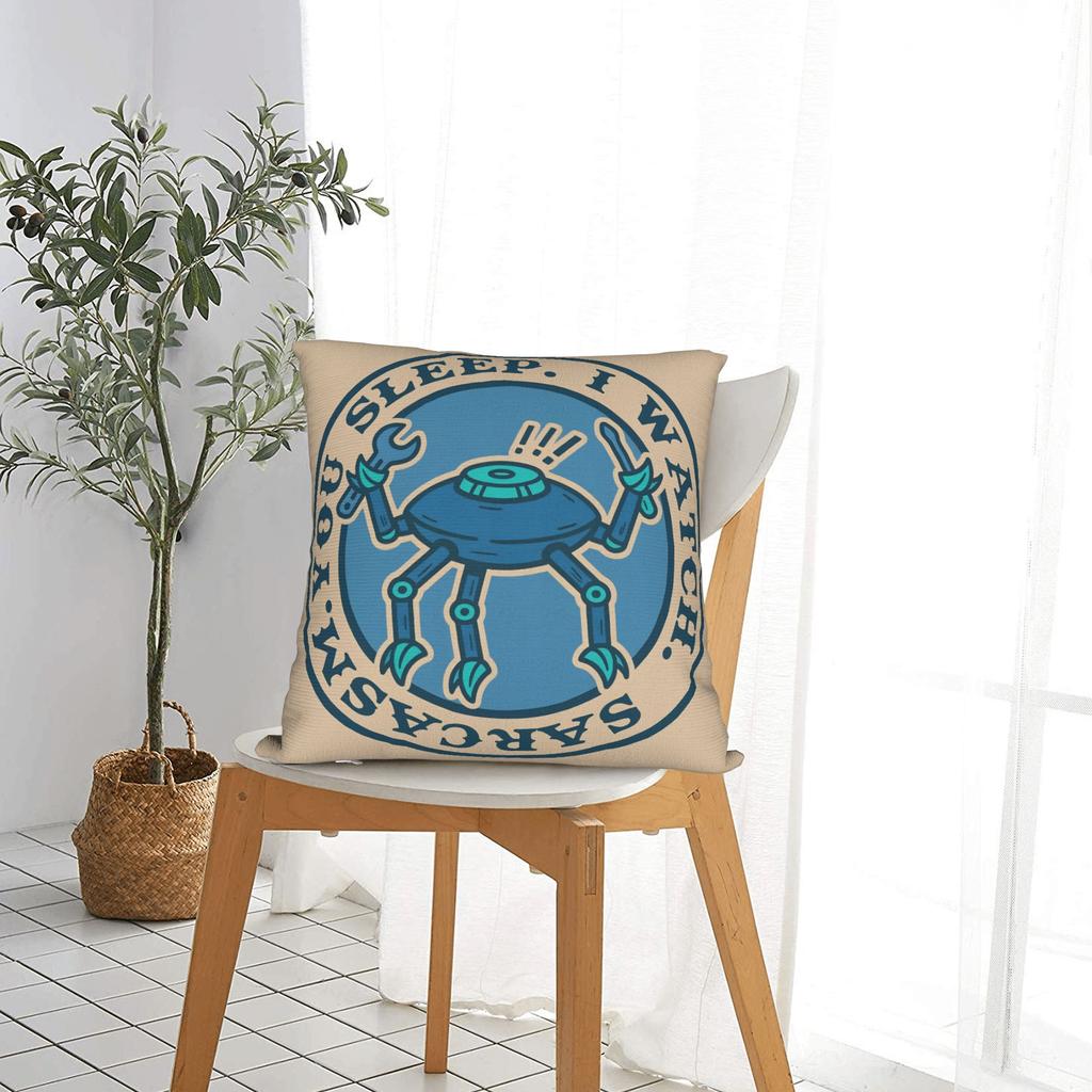 Pillow Cover You Sleep I Watch Retro Trendy Pillow Case For Sofa Car Home Decor Pillowcases