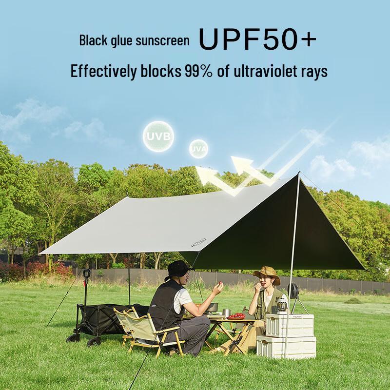 Jingdong Square Black Vinyl Camping Canopy
