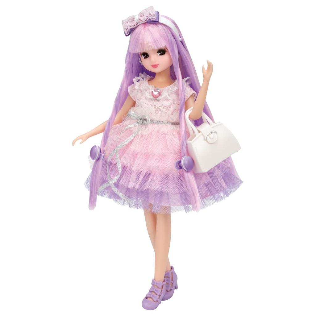 TAKARA TOMY Набор одежды Licca-chan Niji Kyun Curl Dress Set Розовый Наряд для Переодевания Игрушка для Ролевых Игр для Детей от 3 лет