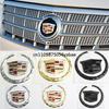 AABHQ1 ABS sliver/black Car Rear Trunk Boot Front Head Grille Badge 3D Logo Emblem for Cadillac SRX ATS XTS Auto Sticker Accessories