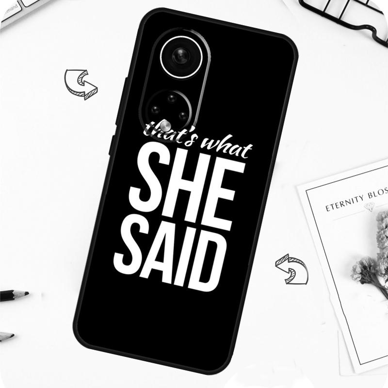 Michael Scott That’s What She Said Case For Honor Magic 7 Pro 5 6 Lite Honor 200 Pro 50 70 90 X8b X9a X8a X8 X9 X9c X9b Cover