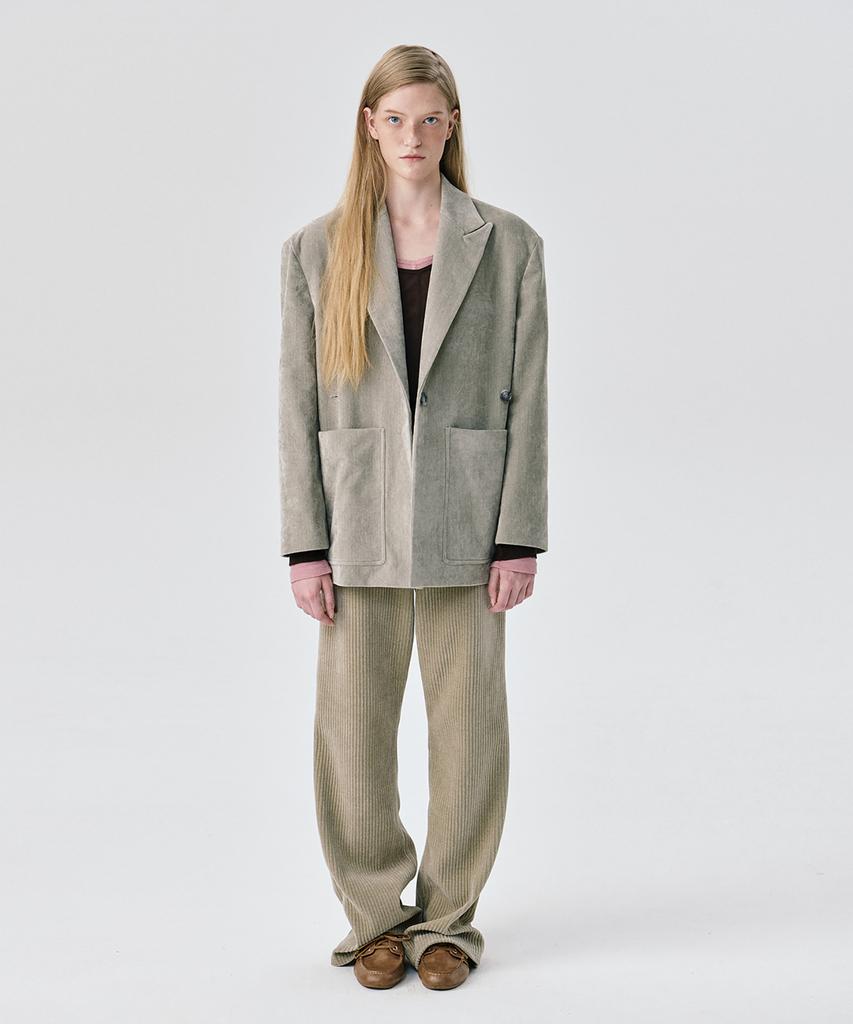 Wnderkammer Back Brushed 2-Way Jacket_Grey